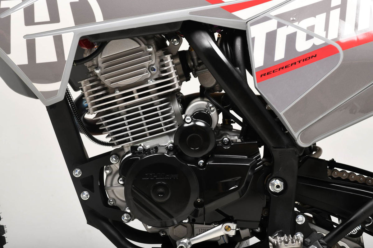 TrailMaster MX250-Pro Dirt Bike, 5-Speed Manual, Dual Disc Brakes, Electric Start (21/18) Wheels