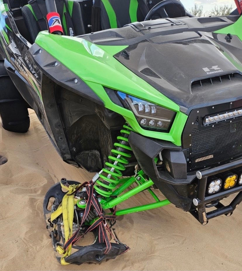 Fluorescent Green Safe Sled Offroad Recovery Tool