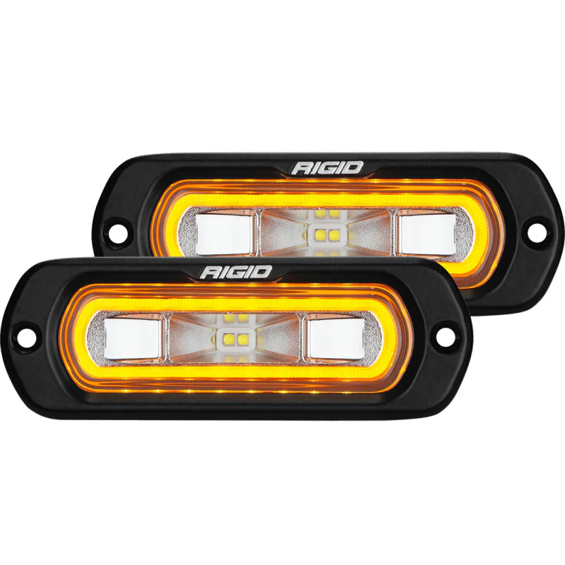 Rigid SR-L Series Off-Road Spreader Pod Amber Halo