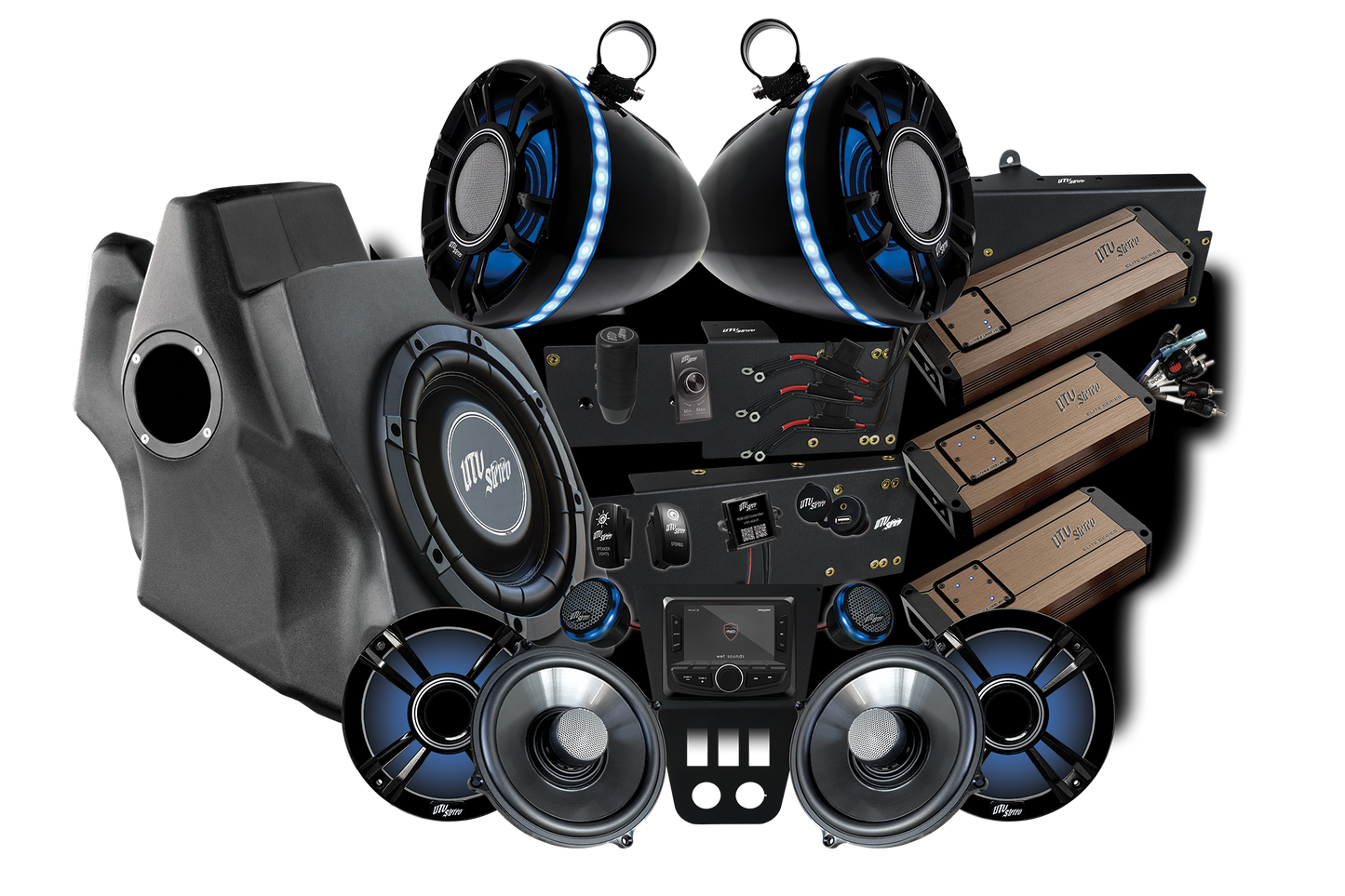'20-'24 RZR® Pro Series Elite Stage 8 Stereo Kit | UTVS-PRO-S8-E
