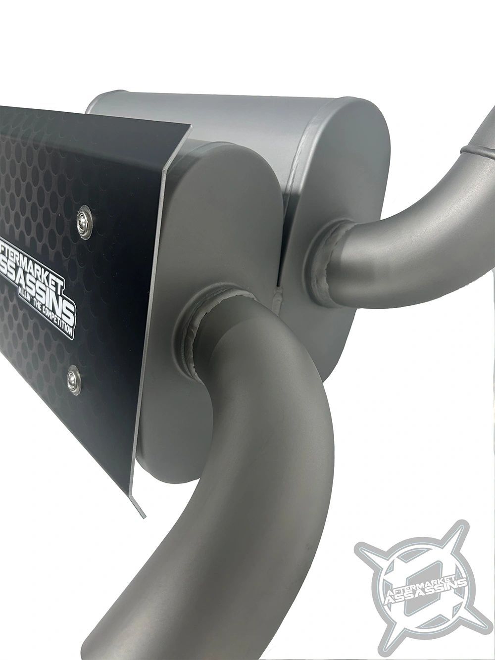 AA Dual Suppressor Slip-On Exhaust for Polaris General & RZR S 1000