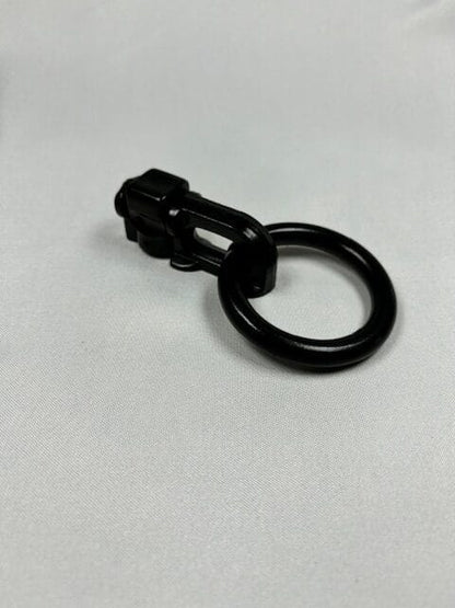 (4-Pack) Black L-Track Double Stud W/Round Link Fitting - 6,000 LBS. BS