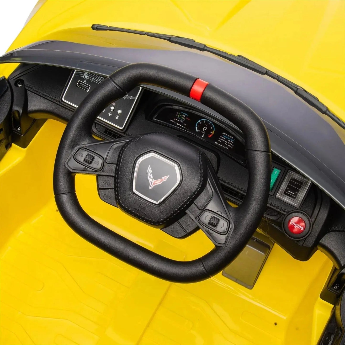 12V Chevrolet Corvette C8 Stingray 1-Seater Kids Ride-On Car