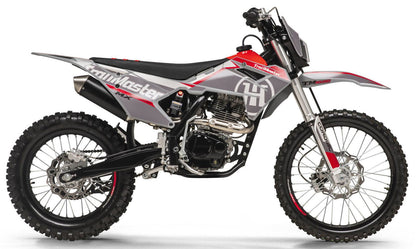 TrailMaster MX250 Dirt Bike, 5-Speed Manual, Electric Start, Dual Disc Brakes, (21/18) Wheels