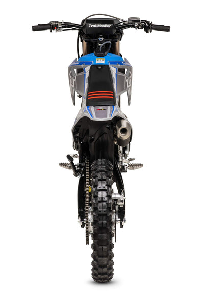 TrailMaster MX250-Pro Dirt Bike, 5-Speed Manual, Dual Disc Brakes, Electric Start (21/18) Wheels