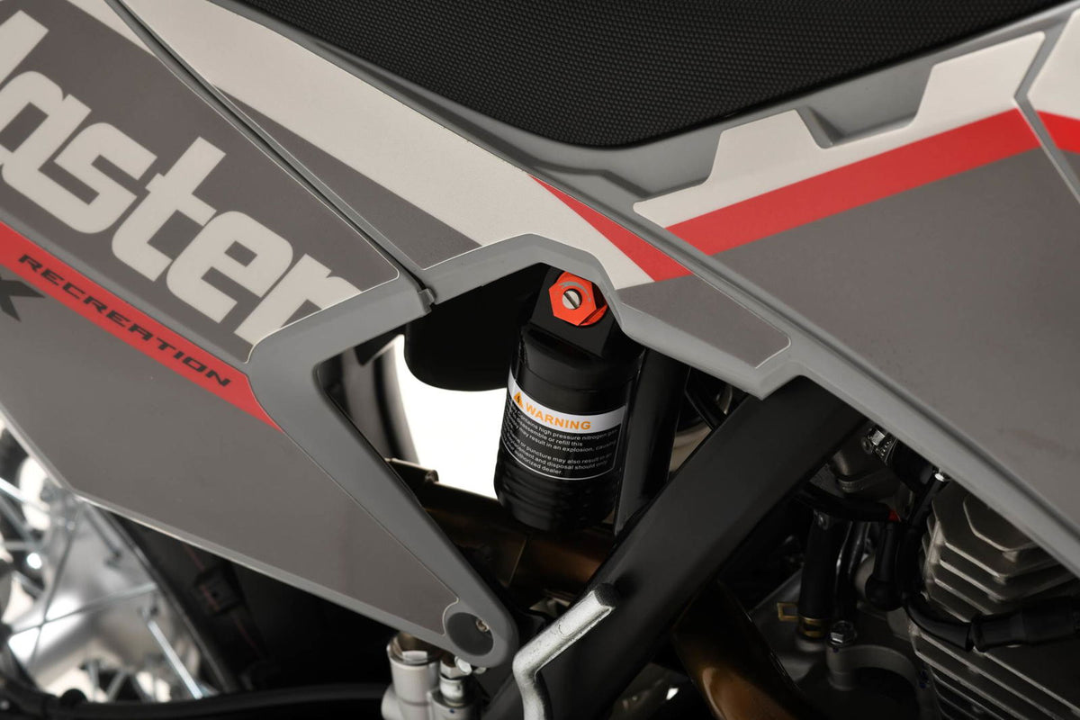 TrailMaster MX250-Pro Dirt Bike, 5-Speed Manual, Dual Disc Brakes, Electric Start (21/18) Wheels