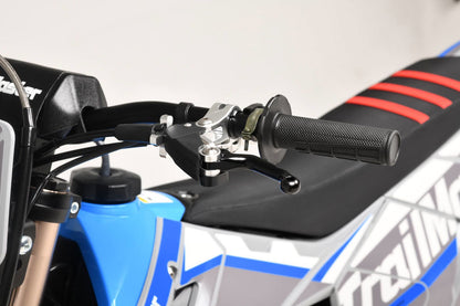 TrailMaster MX250-Pro Dirt Bike, 5-Speed Manual, Dual Disc Brakes, Electric Start (21/18) Wheels