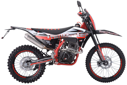 TrailMaster TM35X 250cc Dual Sport Dirt Bike, 5-Speed Manual, Dual Disc Brakes, (21/18) Wheels