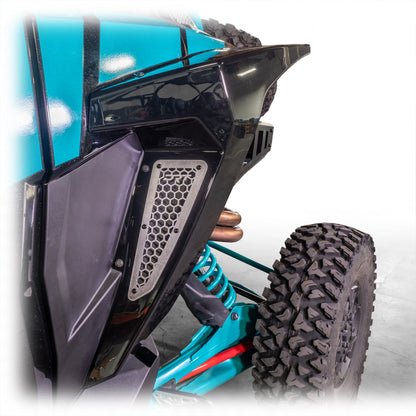 Polaris RZR wheels and extended fender clearance for 35″ tires