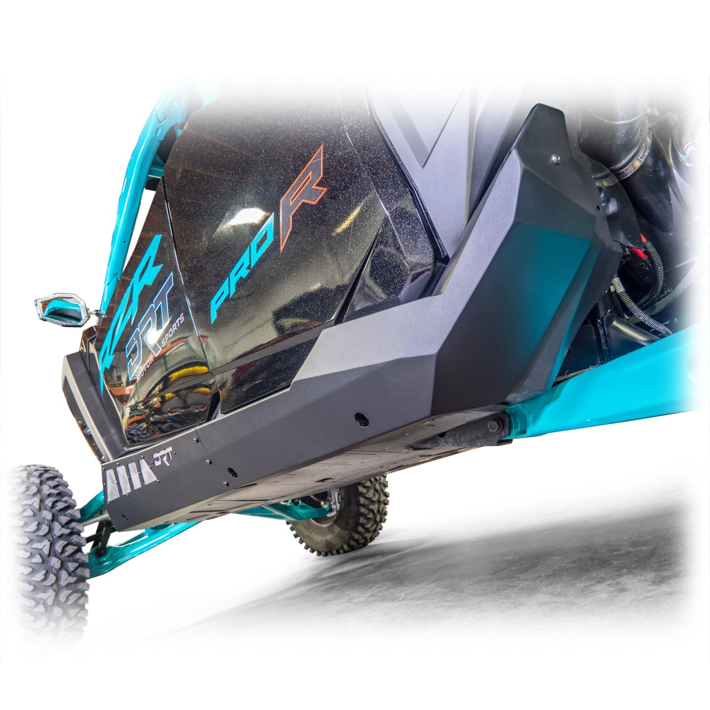 DRT Polaris RZR Pro Series 4-Seat Rock Sliders Bottom view