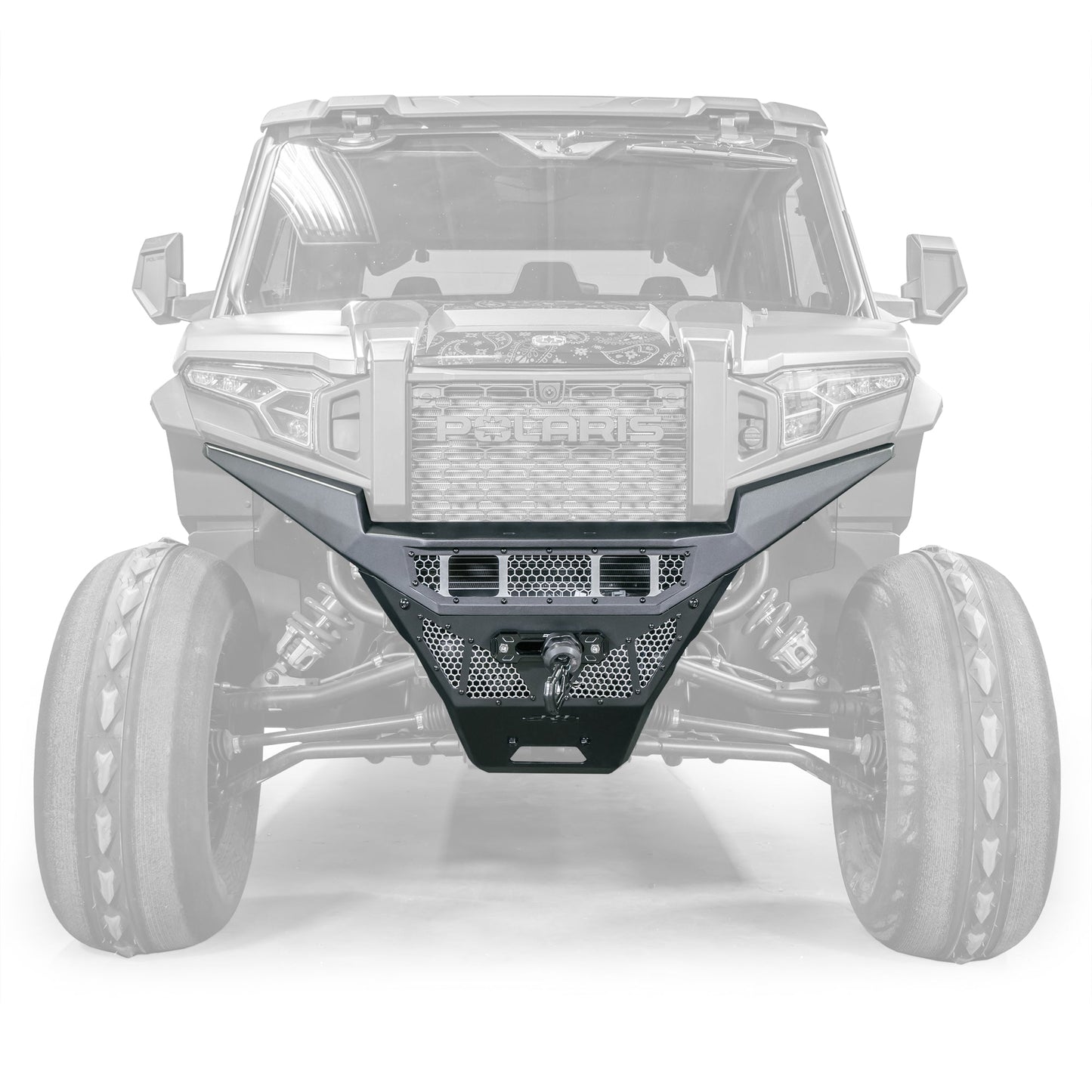 Front bumper upgrade by DRT for Polaris Xpedition
