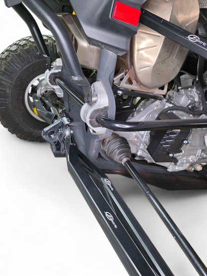 2024+ Can Am Maverick R High Clearance Adjustable Radius Rods (Anodized Black)