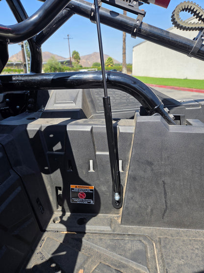 Opening Spare Tire Mount with shocks for the Polaris RZR 1000 by UTV Speed