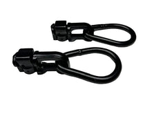 (2-Pack) Black L-Track Double Stud W/Pear Link Fitting - 5,000 LBS. BS