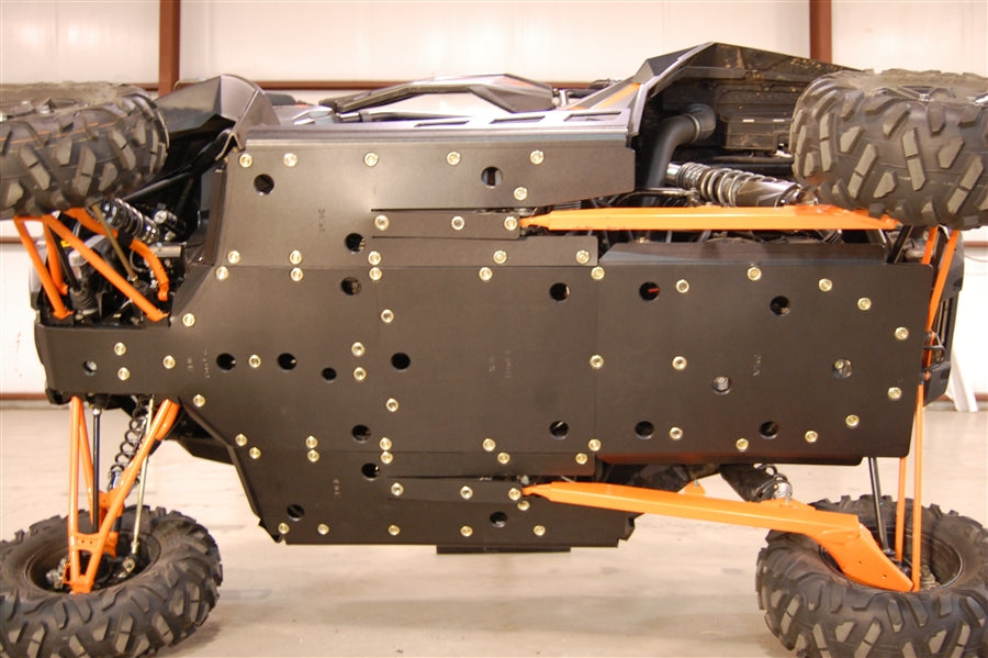 Trail Armor Polaris RZR XP 1000 (including the High Lifter, Trails and Rocks, Sport, Premium, Ultimate Editions), RZR XP Turbo, RZR 1000 XP Turbo S and Turbo S Velocity Full Skids with Slider Nerfs or Nerf for Extreme Kick Out Steel Sliders
