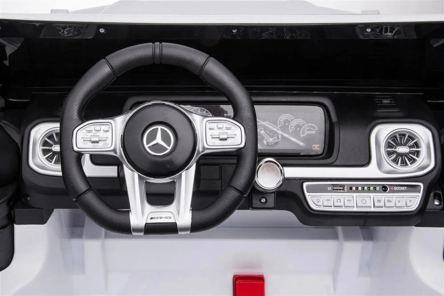 Licensed 24V Mercedes G63 AMG 2-Seater Kids G-Wagon Ride-On Car