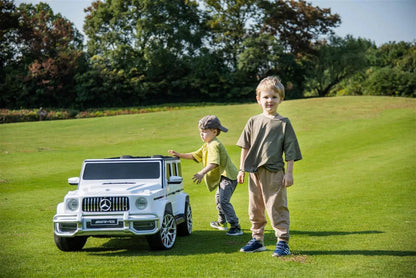 Licensed 24V Mercedes G63 AMG 2-Seater Kids G-Wagon Ride-On Car