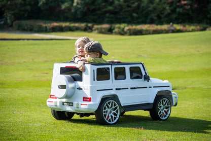 Licensed 24V Mercedes G63 AMG 2-Seater Kids G-Wagon Ride-On Car