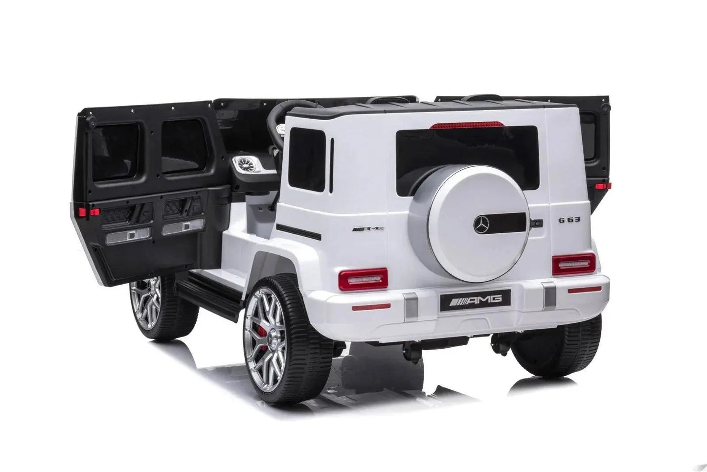 Licensed 24V Mercedes G63 AMG 2-Seater Kids G-Wagon Ride-On Car