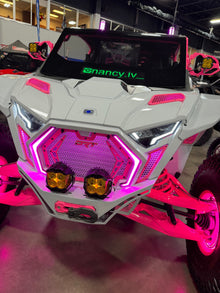 Polaris RZR Pro Series RGBW LED Chasing Fang Lights | App Control & Turn Signal Sync