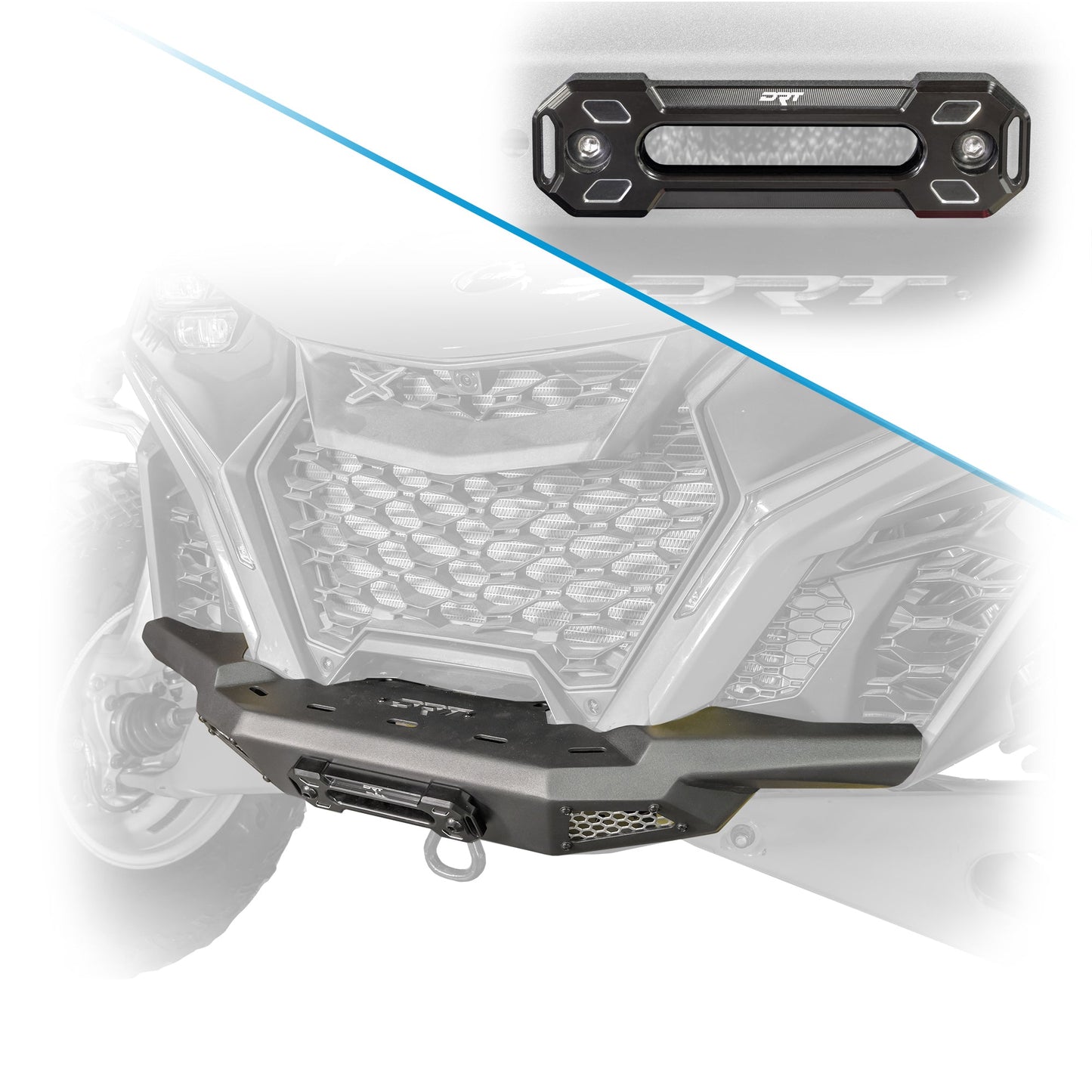 Maverick R front bumper with Fairlead