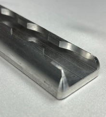 Aluminum L-Track Cargo Rail – Rounded Ends with No Pre-Drilled Holes (Airline Track)