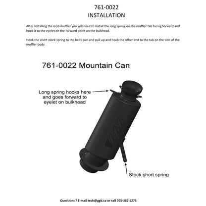 2003-2006 Arctic Cat F5/F6/F7 500 EFI/600 EFI/700 EFI GGB Mountain Muffler