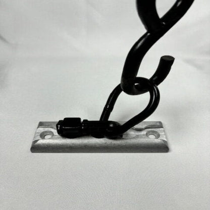(4-Pack) Black L-Track Double Stud W/Pear Link Fitting - 5,000 LBS. BS