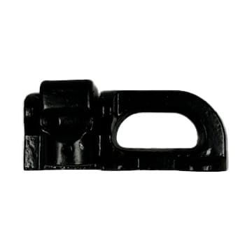 (4-Pack) Black L-Track Double Stud Hook Point Fitting - 5,000 LBS. BS