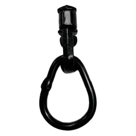 (4-Pack) Black L-Track Double Stud W/Pear Link Fitting - 5,000 LBS. BS