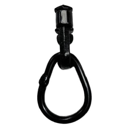 (4-Pack) Black L-Track Double Stud W/Pear Link Fitting - 5,000 LBS. BS