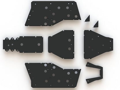 Trail Armor Polaris Ranger XP 900, Ranger XP 1000, and Ranger Full Size XP 570 Full Skids with Sliders