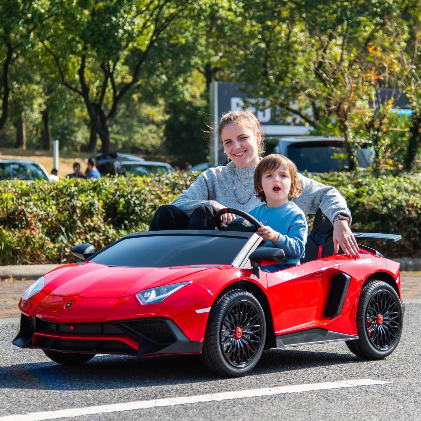 Licensed 24V Lamborghini Aventador 2 Seater Kids Ride-On Car