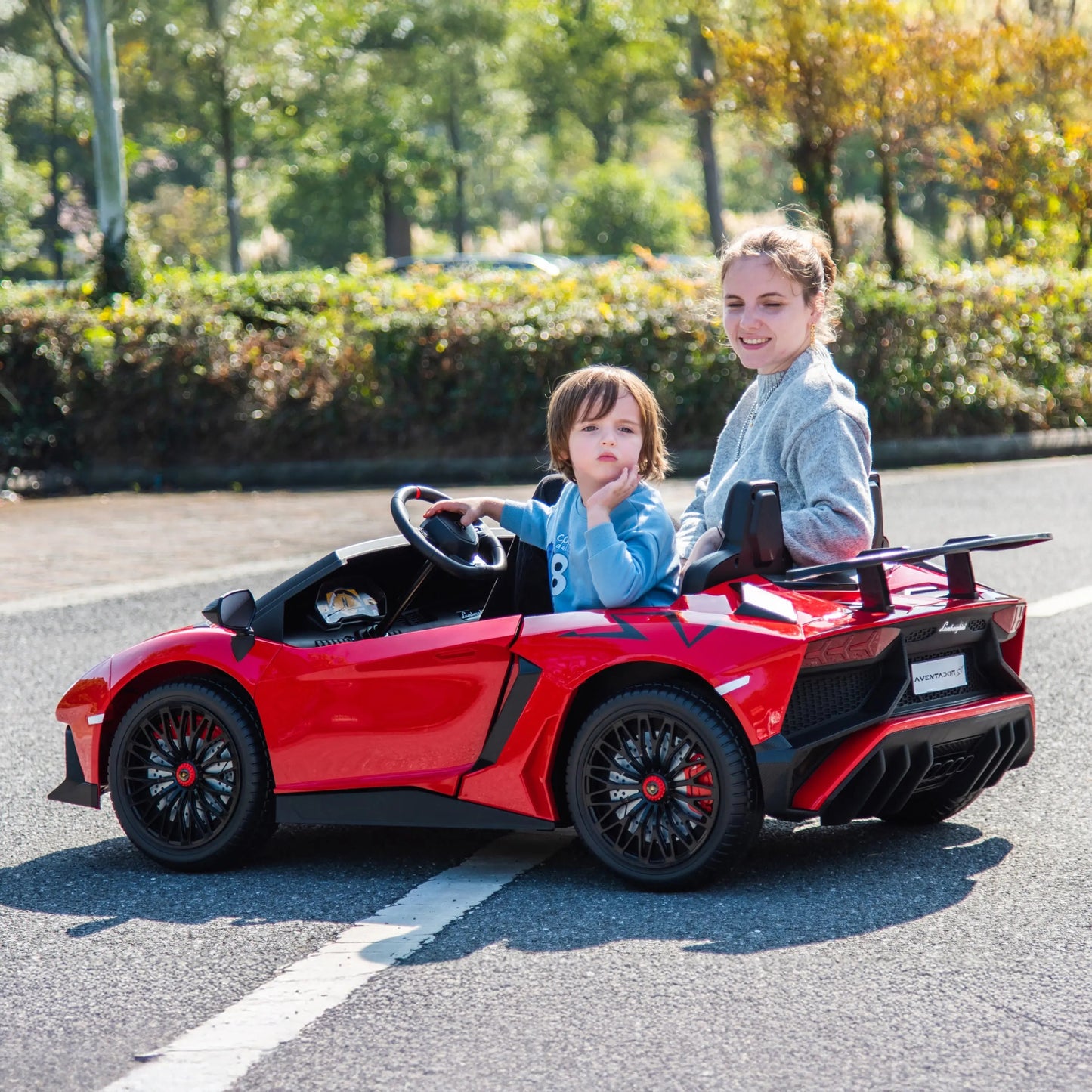 Licensed 24V Lamborghini Aventador 2 Seater Kids Ride-On Car
