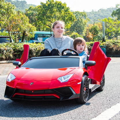 Licensed 24V Lamborghini Aventador 2 Seater Kids Ride-On Car