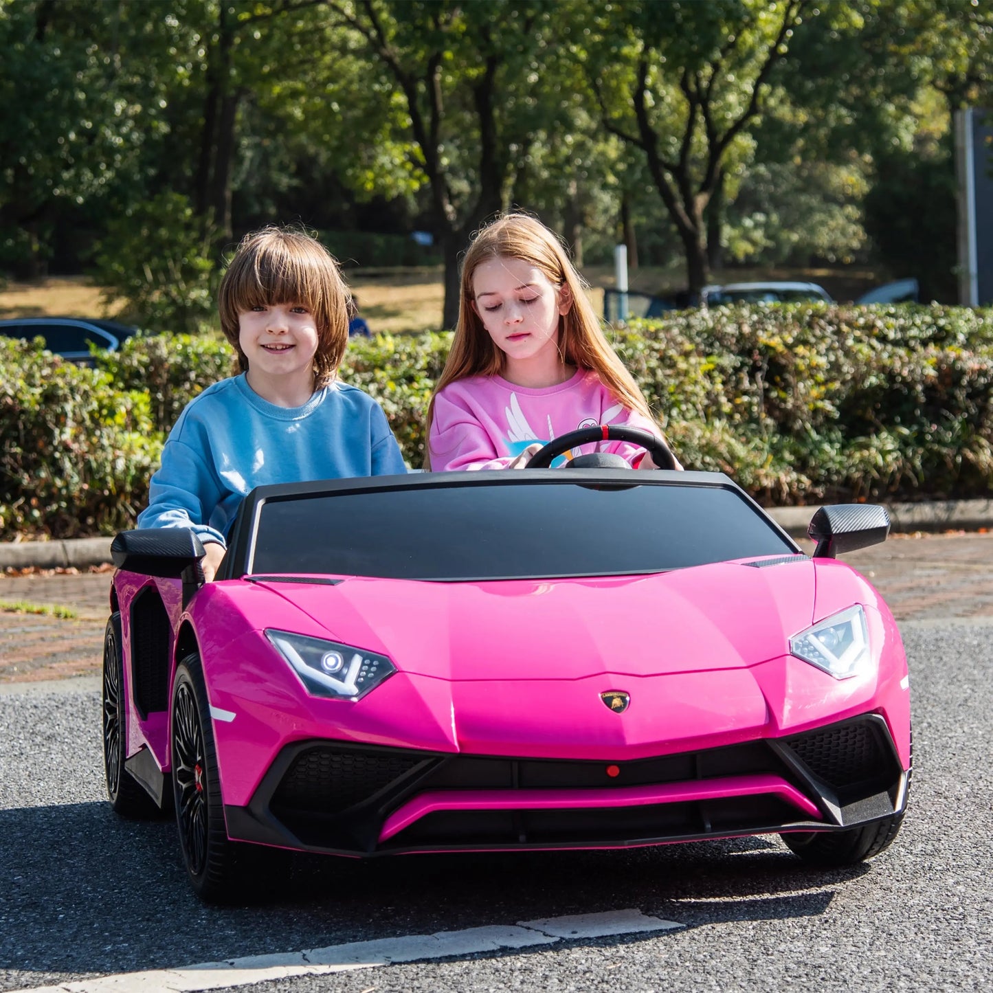 Licensed 24V Lamborghini Aventador 2 Seater Kids Ride-On Car