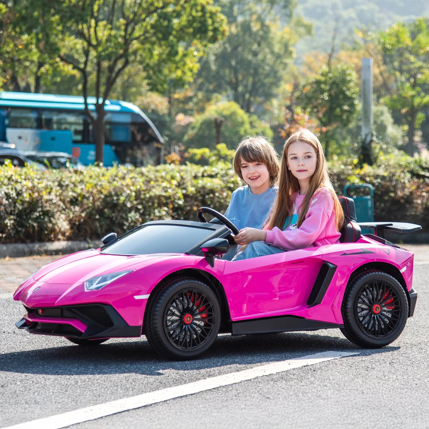 Licensed 24V Lamborghini Aventador 2 Seater Kids Ride-On Car