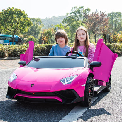 Licensed 24V Lamborghini Aventador 2 Seater Kids Ride-On Car