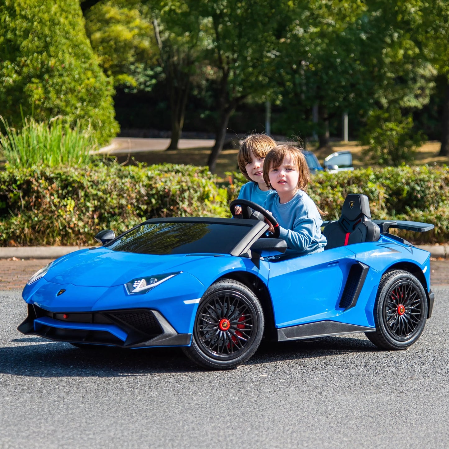 Licensed 24V Lamborghini Aventador 2 Seater Kids Ride-On Car