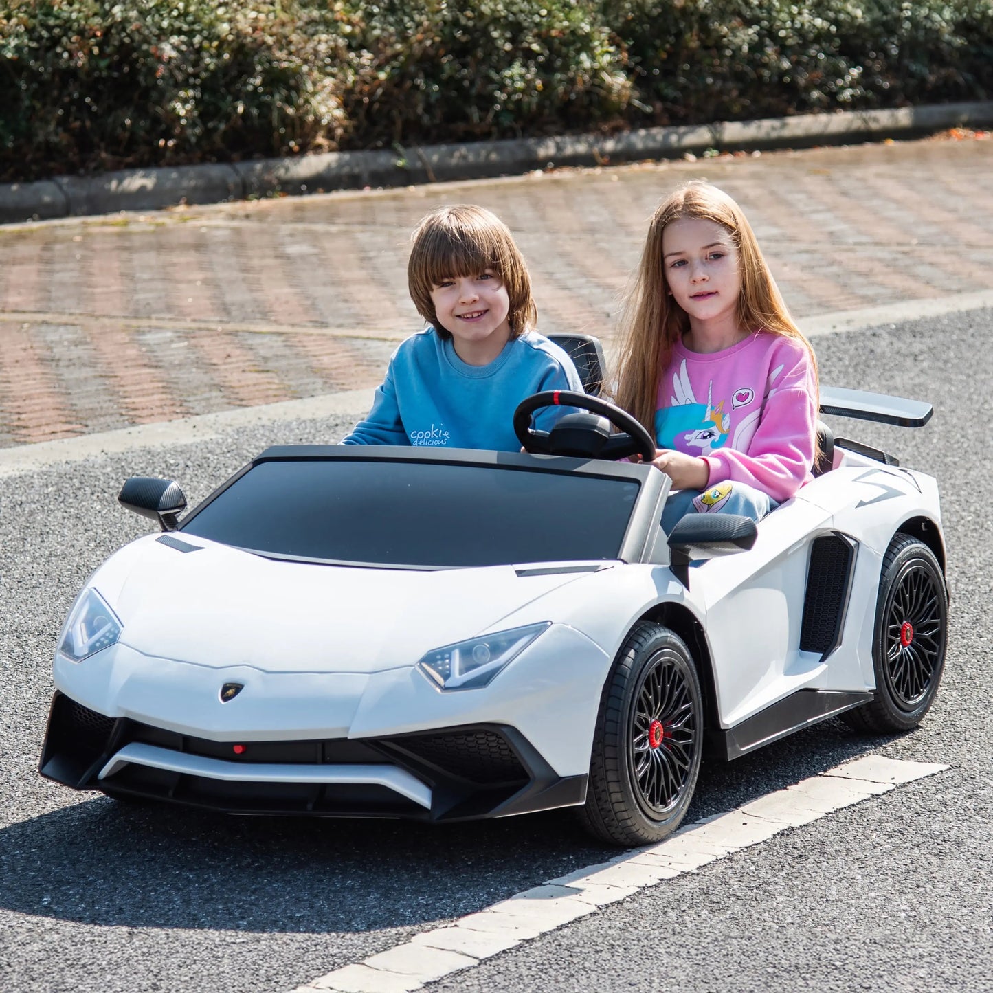 Licensed 24V Lamborghini Aventador 2 Seater Kids Ride-On Car