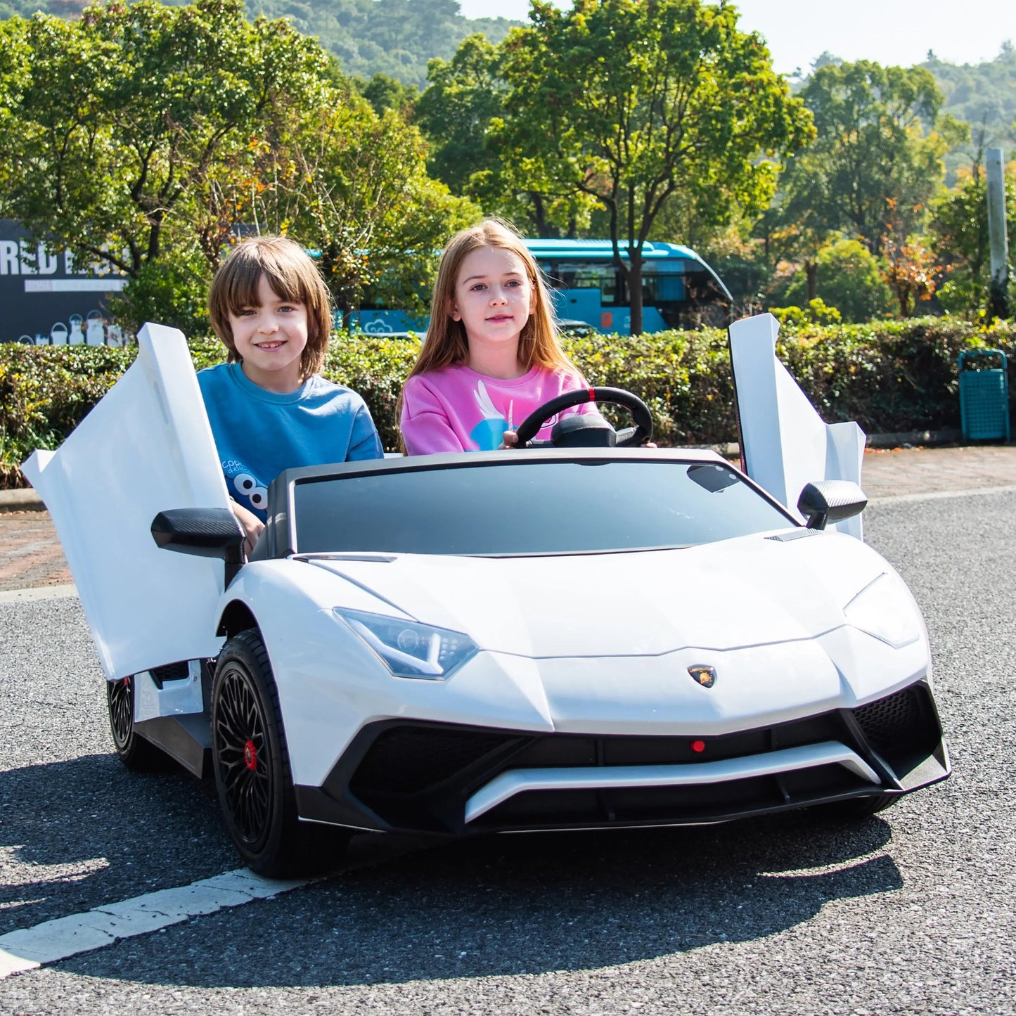 Licensed 24V Lamborghini Aventador 2 Seater Kids Ride-On Car