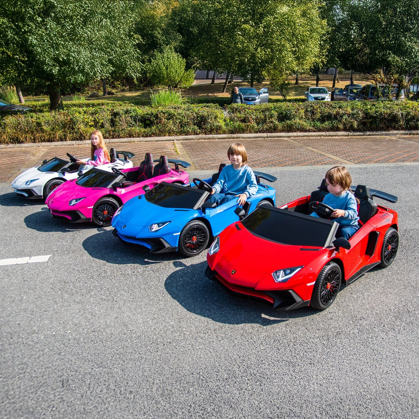 Licensed 24V Lamborghini Aventador 2 Seater Kids Ride-On Car