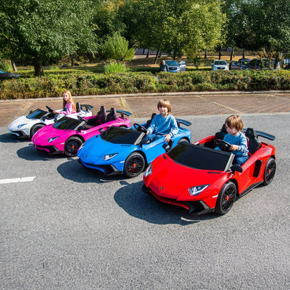 Licensed 24V Lamborghini Aventador 2 Seater Kids Ride-On Car
