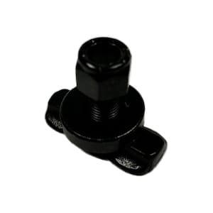 (4-Pack) Black L-Track Double Lug Threaded Stud Fitting - 5,500 LBS. BS