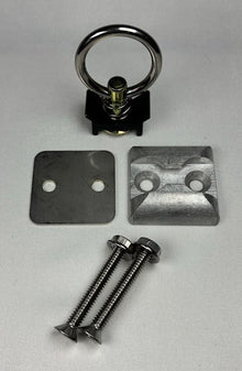 (1-Pack) Single Stud L-Track Anchor Plate Kit – Aluminum Tie-Down Points with Fittings & Hardware