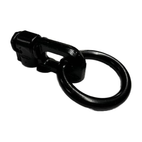 Black L-Track Double Stud W/Round Link Fitting - 6,000 LBS. BS