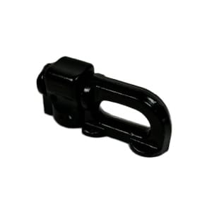 (4-Pack) Black L-Track Double Stud Hook Point Fitting - 5,000 LBS. BS