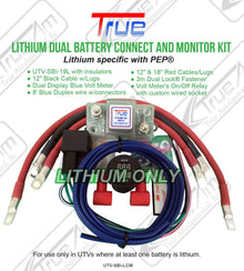True UTV Lithium Dual Battery Connect & Monitor Kit True UTV-SBI-LCM