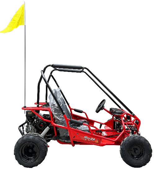 TrailMaster Apache 7 212cc Youth Go Kart for Kids Ages 10+ – Full Roll Cage, High-Back Seats, Over-the-Shoulder Harnesses, Air-Cooled Engine