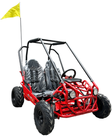 TrailMaster Apache 7 212cc Youth Go Kart for Kids Ages 10+ – Full Roll Cage, High-Back Seats, Over-the-Shoulder Harnesses, Air-Cooled Engine